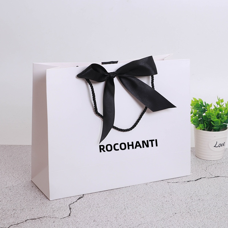 Luxury Watch Events - 50 Sacchetti Regalo Pieghevoli Bianchi di