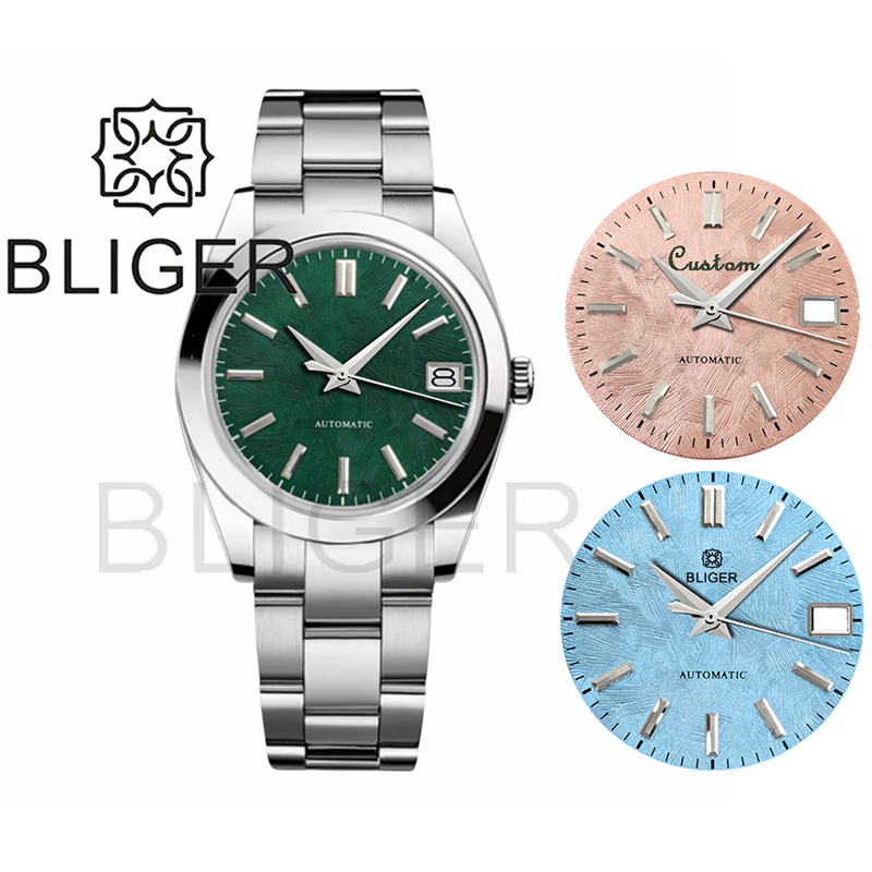Luxury Watch German - BLIGER 36mm39mm logo personalizzato quadrante verde