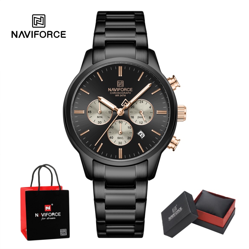 Luxury Watch And Bracelet - Orologio da Polso NAVIFORCE per Uomo,