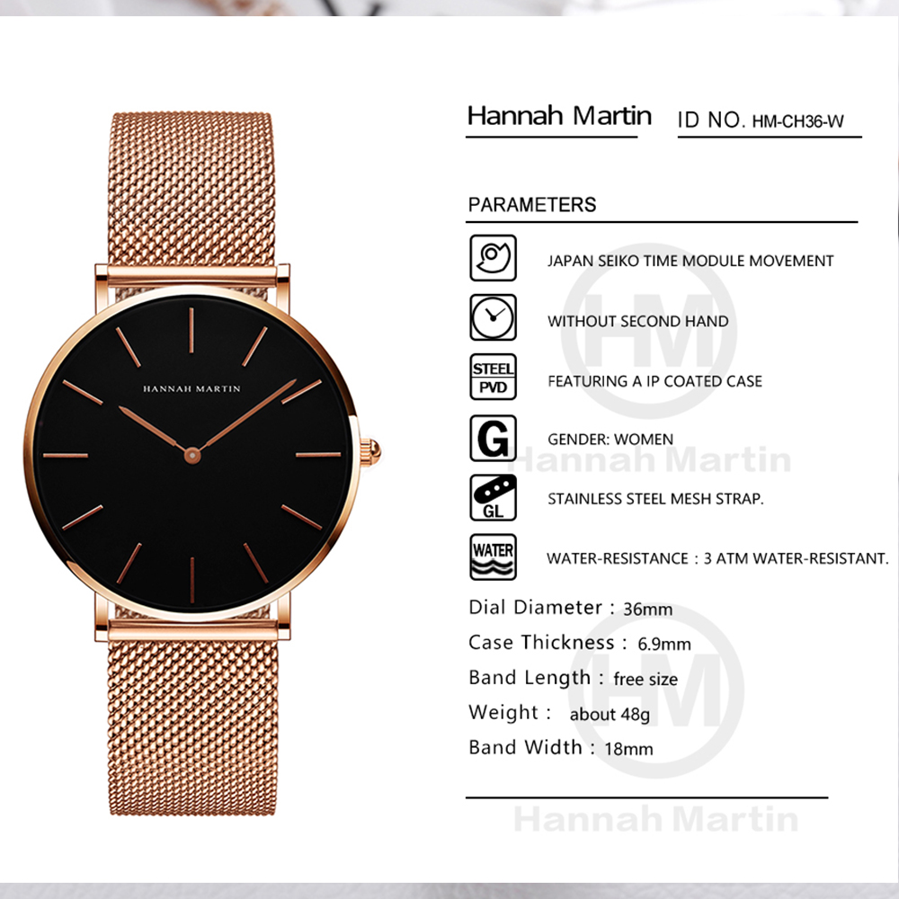 Hannah Martin Top Brand Orolog - Luxury Watch Japan Brand recensione e prezzo