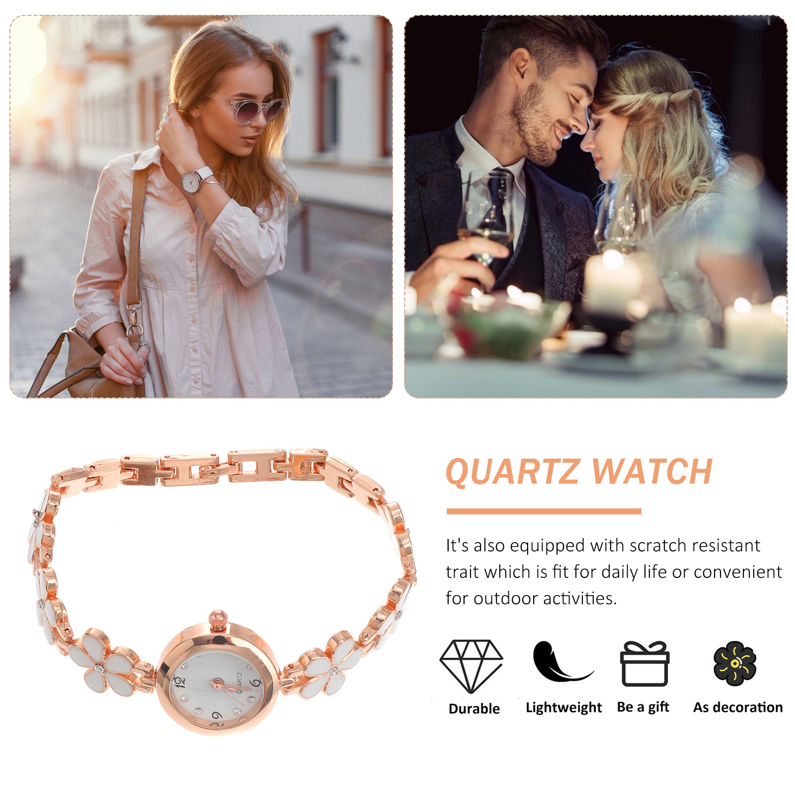 Elegante Orologio da Polso con - Luxury Watch And Bracelet recensione e prezzo